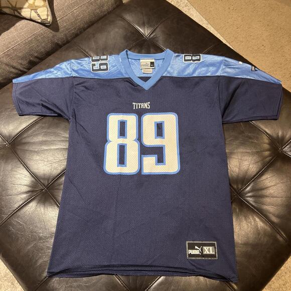 Vintage Tennessee Titans Frank Wycheck #89 Jersey PUMA NFL Stitched Youth XL - Picture 1 of 12